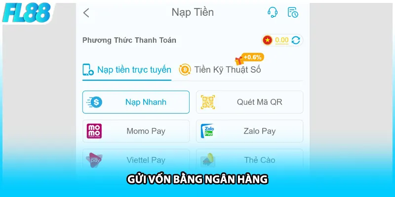Gửi vốn bằng ngân hàng