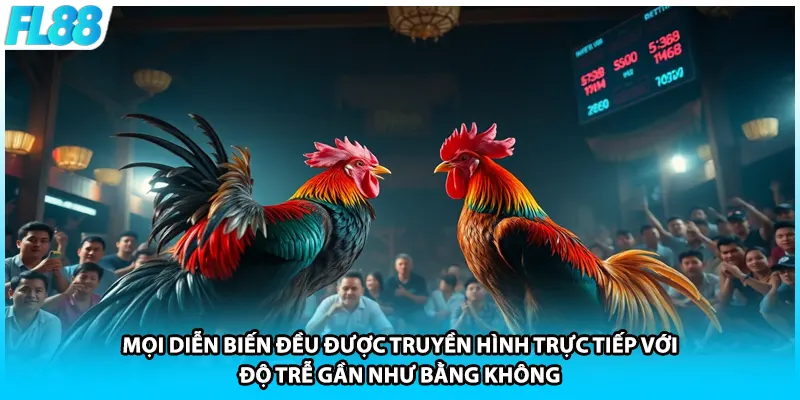 Mọi diễn biến đều được truyền hình trực tiếp với độ trễ gần như bằng không.