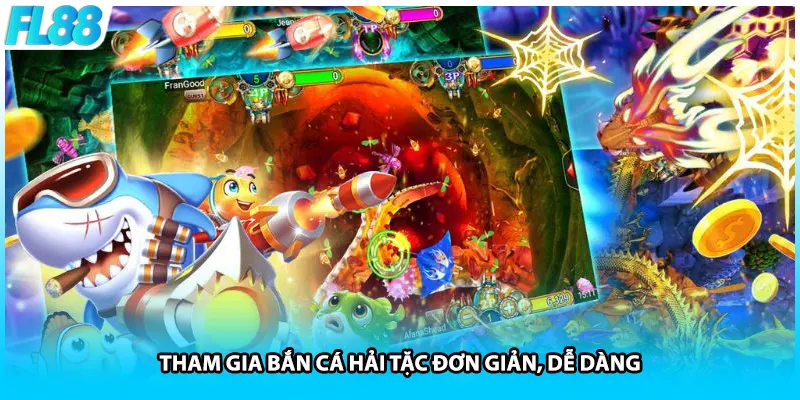 Tham gia bắn cá hải tặc đơn giản, dễ dàng